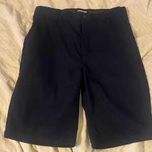 Lands' End Boy's Navy Blue Flat Front Shorts